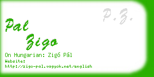 pal zigo business card